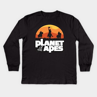 Planet of the Apes x TV logo Kids Long Sleeve T-Shirt